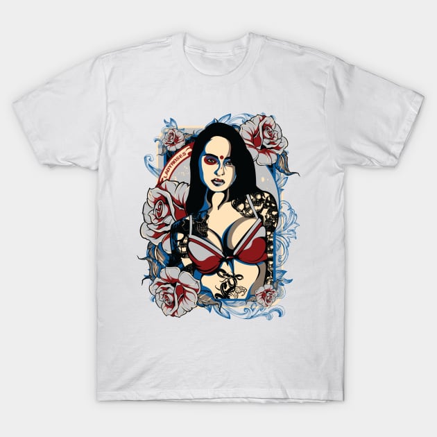 lady rose T-Shirt by gblackid